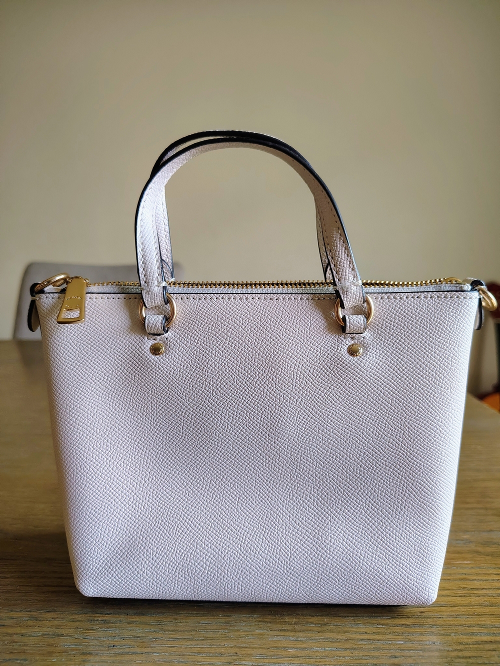NWT Coach Mini Gallery Crossbody Crossgrain Leather Chalk White C9948 - Picture 2 of 8